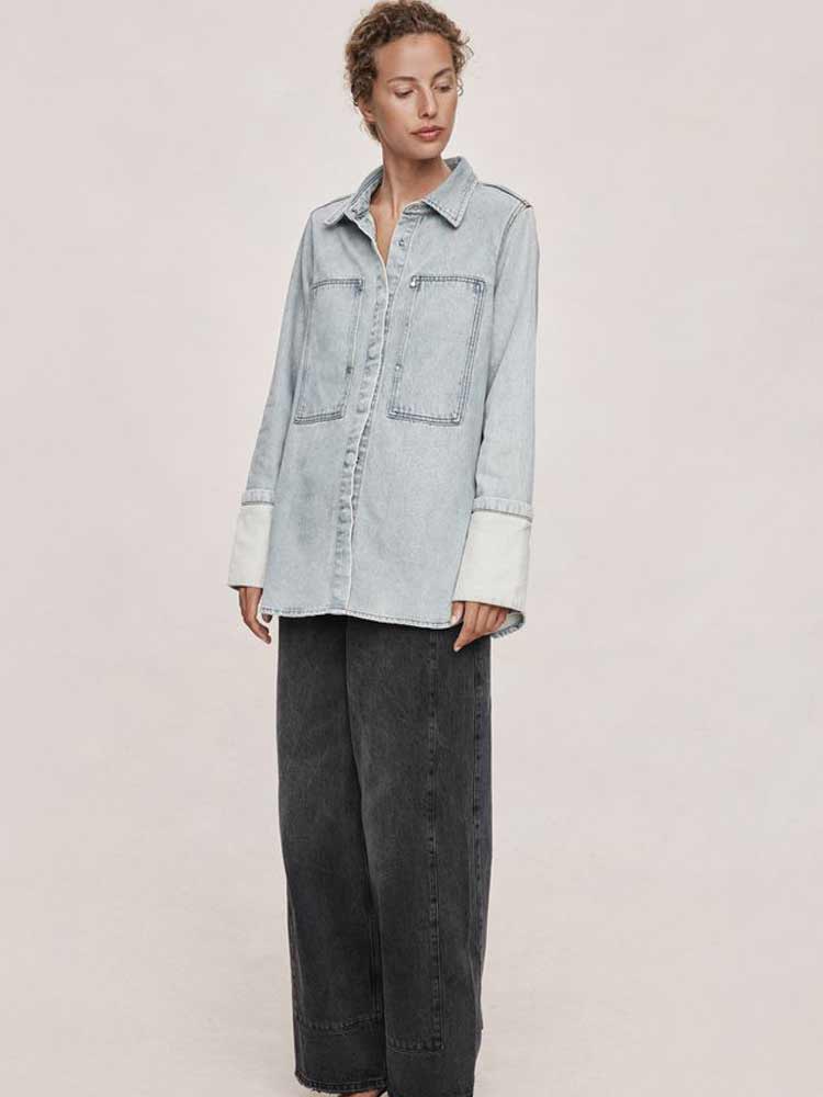 Crosta Shirt Faded Blue - Image 5